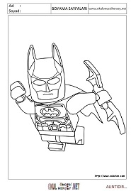 lego-batman boyama sayfaları